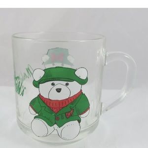 Marshall fields holiday glass mug